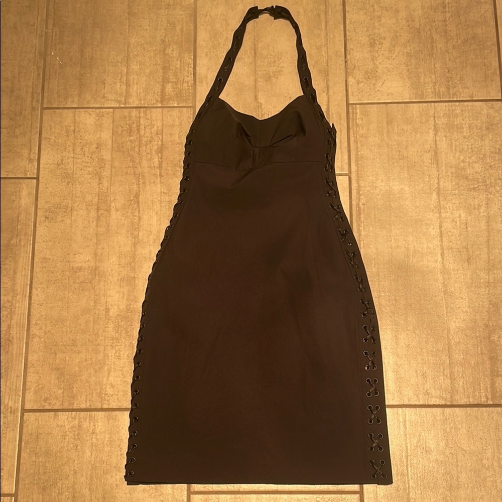 Moda International Black Backless Dress
